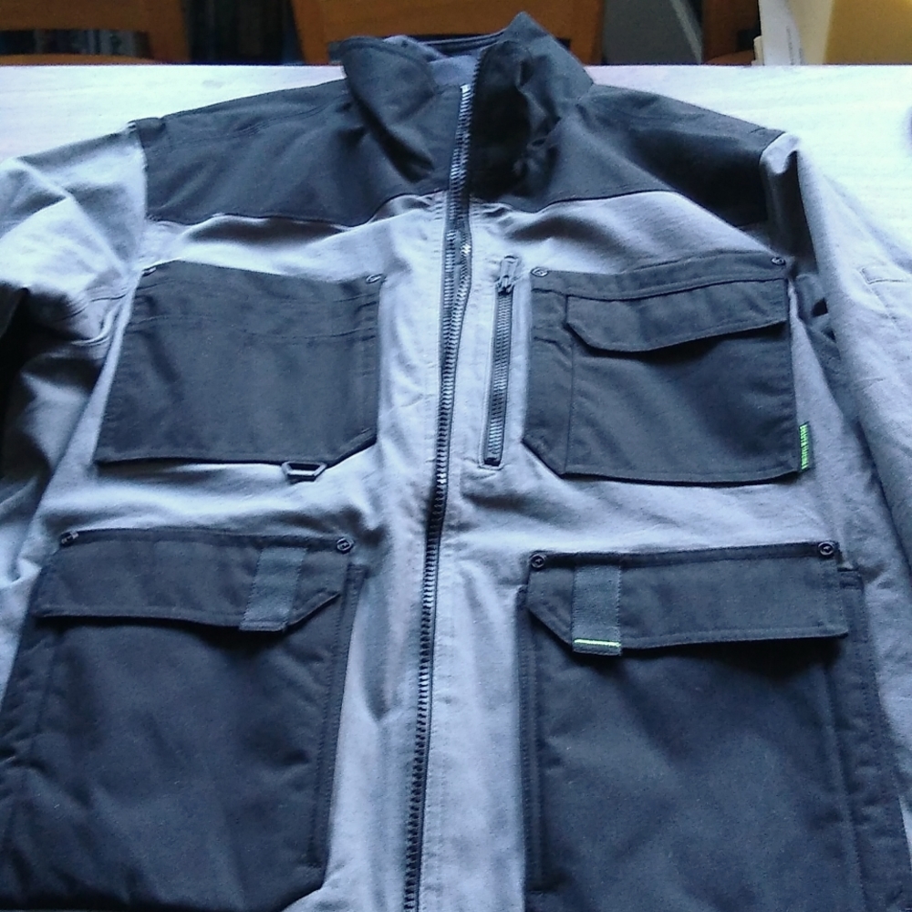 Duluth Trading men's TradeTek Jacket, large, black/gray